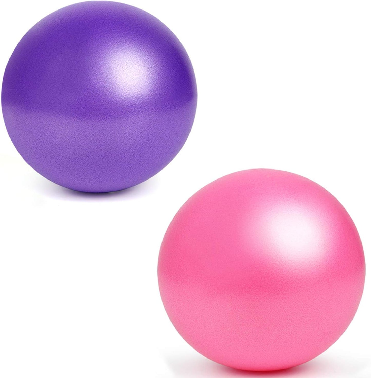 Pilates Ball, 2 PCS 25Cm Kleiner Übungsball, Mini Soft Pilates Ball Antirutsch-Anti-Burst-Fitness-Fitnessball Perfekt Für Pilates, Yoga, Kerntraining Und Physiotherapie