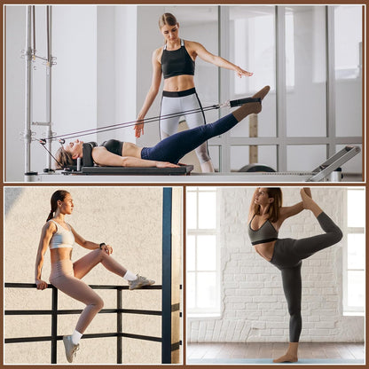 Utensilsto 4 Paare Pilates Socken Stoppersocken Damen 35-38,39-42