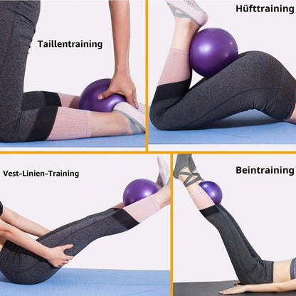 Pilates Ball, 2 PCS 25Cm Kleiner Übungsball, Mini Soft Pilates Ball Antirutsch-Anti-Burst-Fitness-Fitnessball Perfekt Für Pilates, Yoga, Kerntraining Und Physiotherapie
