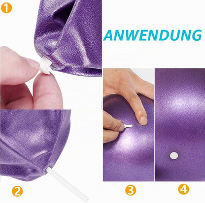 Pilates Ball, 2 PCS 25Cm Kleiner Übungsball, Mini Soft Pilates Ball Antirutsch-Anti-Burst-Fitness-Fitnessball Perfekt Für Pilates, Yoga, Kerntraining Und Physiotherapie