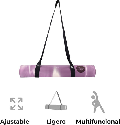 U Can - Tragegurt Für Yoga Oder Matte, Verstellbarer Gurt Für Dehnen, Pilates, Barren, Training Und Training, Hält Die Matte Aufgerollt Und Organisiert