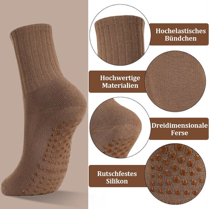 Utensilsto 4 Paare Pilates Socken Stoppersocken Damen 35-38,39-42